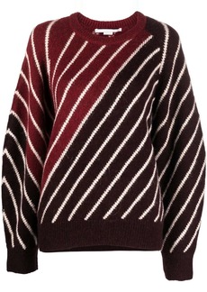 Stella McCartney diagonal-stripe jumper