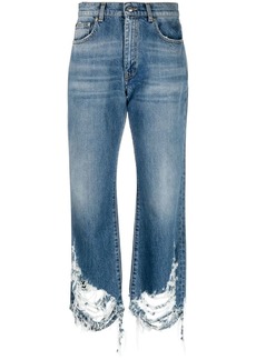 Stella McCartney distressed-effect straight-leg jeans