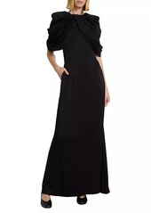 Stella McCartney Draped Shoulder Maxi Dress