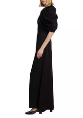 Stella McCartney Draped Shoulder Maxi Dress