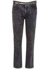 Stella McCartney Eco Denim Skinny Boyfriend Jeans W/ Belt