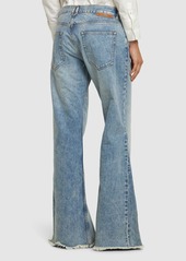 Stella McCartney Embellished Denim Low Waist Flared Jeans