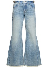 Stella McCartney Embellished Denim Low Waist Flared Jeans