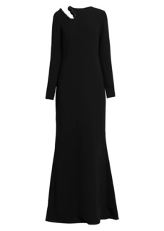 Stella McCartney Embellished Fit-&-Flare Gown