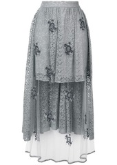 Stella McCartney embellished lace high-low skirt