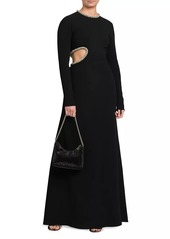 Stella McCartney Embellished Side Cut-Out Gown