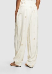 Stella McCartney Embellished Viscose Wide Pants