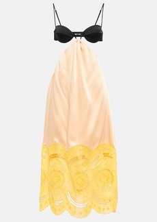 Stella McCartney Embroidered cutout gown