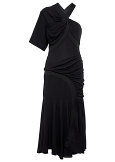 Stella McCartney Emmeline crêpe one-shoulder midi dress