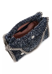 Stella McCartney Mini Falabella Denim Tweed Top Handle Bag