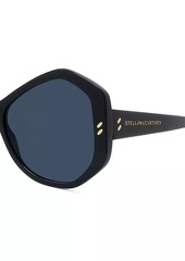 Stella McCartney Falabella Pins 56MM Geometric Sunglasses