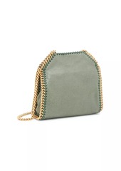 Stella McCartney Falabella Tiny Baby Bella Shimmer Faux-Suede Tote
