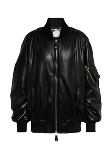 Stella McCartney Faux leather bomber jacket