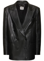 Stella McCartney Faux Leather Double Breast Over Jacket