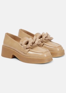 Stella McCartney Skyla embellished faux leather loafers