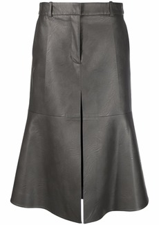 Stella McCartney faux-leather midi skirt