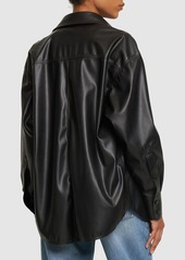 Stella McCartney Faux Leather Oversized Shirt