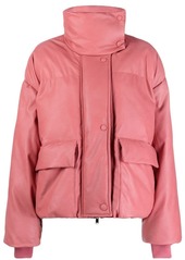 Stella McCartney faux-leather puffer jacket