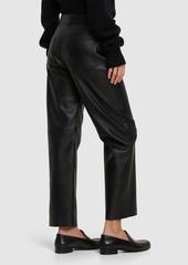 Stella McCartney Faux Leather Straight Pants