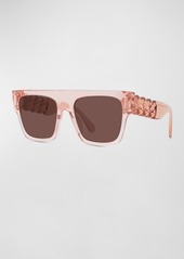 Stella McCartney Flat-Top Square Acetate Sunglasses 