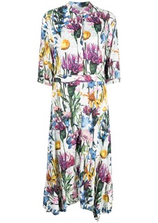 Stella McCartney floral-print belted dress