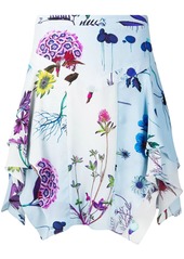 Stella McCartney floral print draped skirt