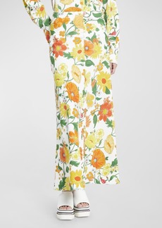 Stella McCartney Floral-Print Maxi Skirt