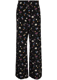 Stella McCartney floral-print silk trousers