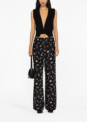 Stella McCartney floral-print silk trousers