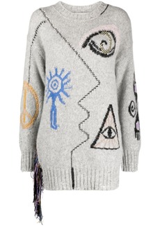 Stella McCartney Folk graphic-embroidered jumper