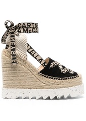 Stella McCartney Gaia Canvas 140mm wedge espadrilles