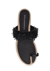 Stella McCartney Gaia Glass Fringe Flat Sandals