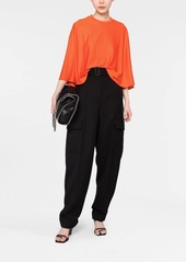 Stella McCartney high-low draped blouse