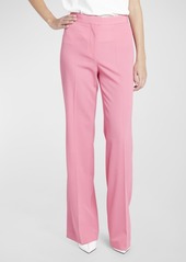 Stella McCartney High-Rise Flare Crepe Trousers