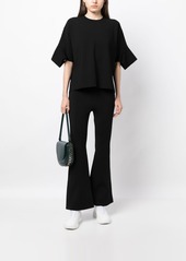 Stella McCartney high-waist knitted flared trousers