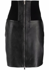 Stella McCartney high-waisted zip-up miniskirt