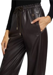 Stella McCartney Iconic Altermat Faux-Leather Jogger Pants