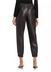 Stella McCartney Iconic Altermat Faux-Leather Jogger Pants