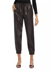 Stella McCartney Iconic Altermat Faux-Leather Jogger Pants