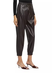 Stella McCartney Iconic Altermat Faux-Leather Jogger Pants