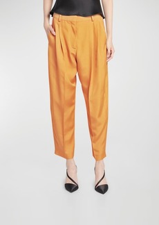 Stella McCartney Iconic Pleated Crop Trousers