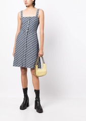 Stella McCartney jacquard-logo denim dress