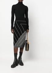 Stella McCartney knitted geomertric pattern skirt