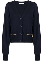 Stella McCartney Labella chain-detail wool cardigan