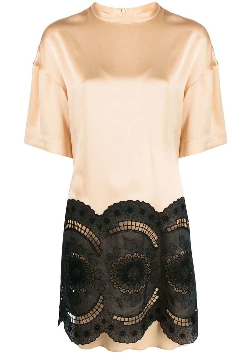 Stella McCartney lace-embroidered minidress