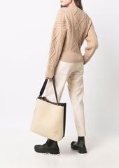 Stella McCartney large faux-shearling tote bag