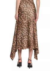 Stella McCartney Leopard Flowy Skirt