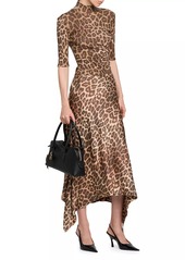 Stella McCartney Leopard Flowy Skirt