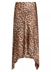 Stella McCartney Leopard Flowy Skirt