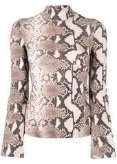 Stella McCartney leopard-print high neck top